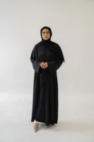 Luxury Nida Abaya Set – Elegant Beaded Sleeve 4‑Piece Ensemble