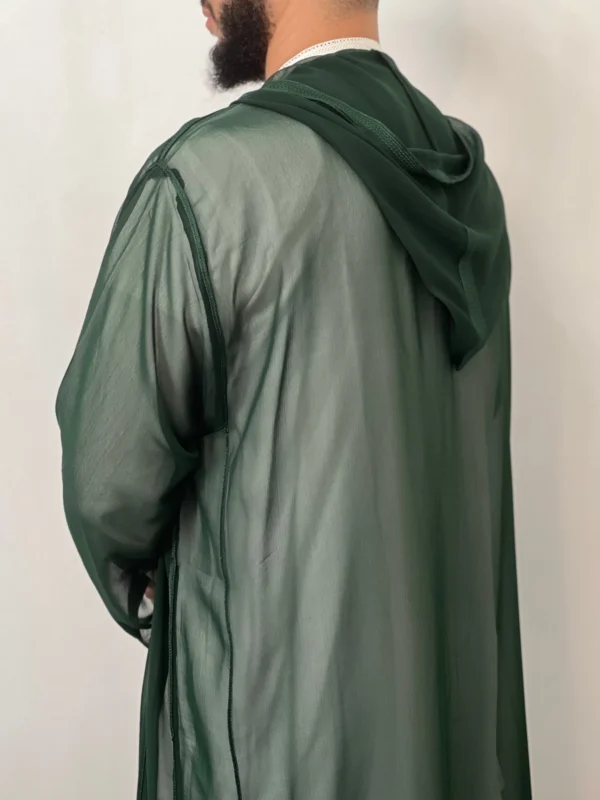 Hooded Premium Nikkah Djellaba see through