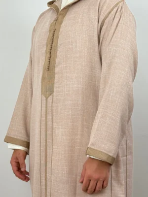 Hooded Moroccan linen