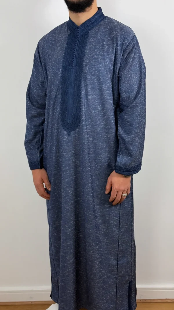 Kaftan Collar Thobe Long Sleeve