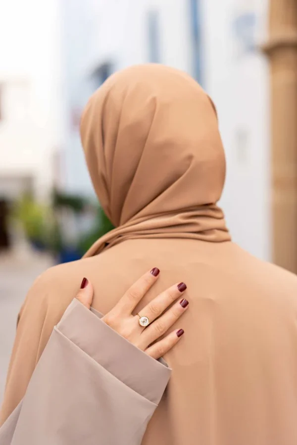Elegant Modest Abaya Set - Caramel