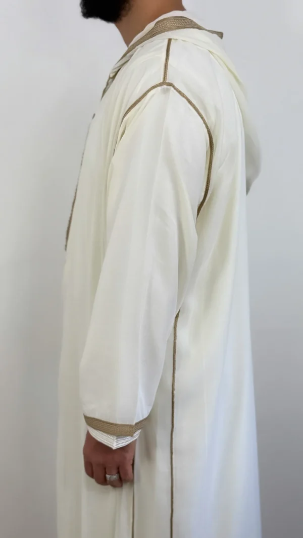 Hooded Premium Nikkah Djellaba see through