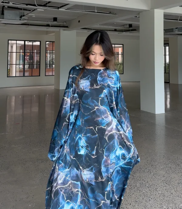 Printed Marble - Butterfly Dress