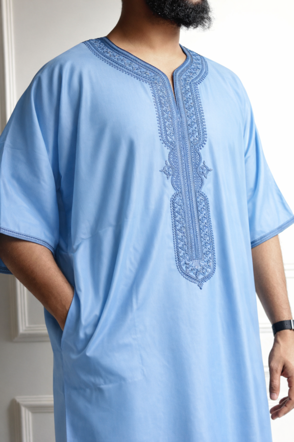 Classic Moroccan Thobe Gandoura - Monochrome Collection