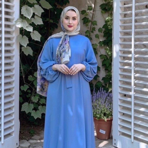 A- Butterfly Dress -Blue