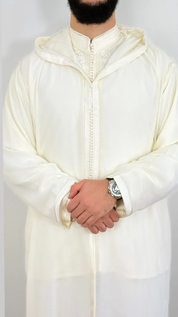 Hooded Premium Nikkah Djellaba see through