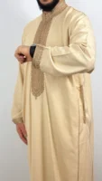 Kaftan Collar Thobe Long Sleeve