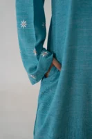 Linen Blend Button Abaya – Breathable Modest Outerwear