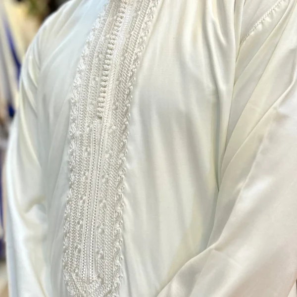 Kaftan Collar Thobe Long Sleeve