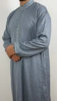 Kaftan Collar Thobe Long Sleeve