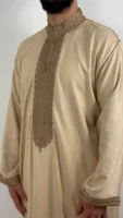 Kaftan Collar Thobe Long Sleeve