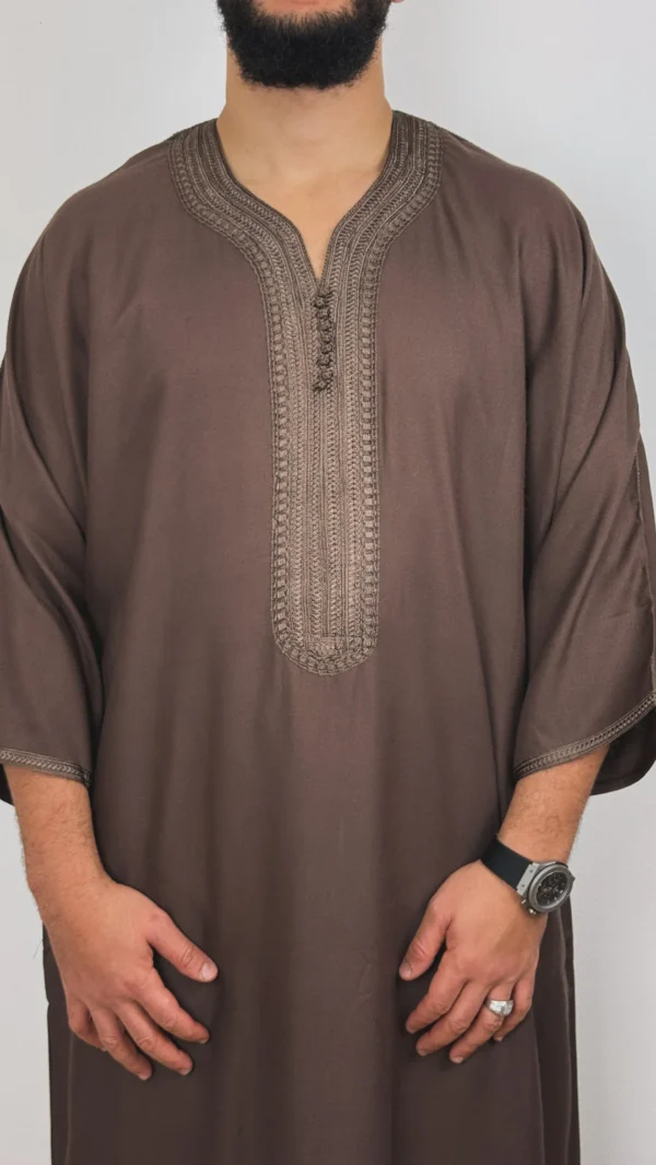 Moroccan Men’s Thobe Cotton blend Islamic kandora
