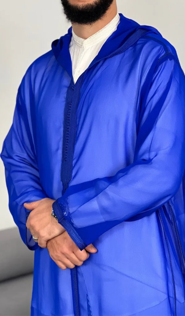 Hooded Premium Nikkah Djellaba see through