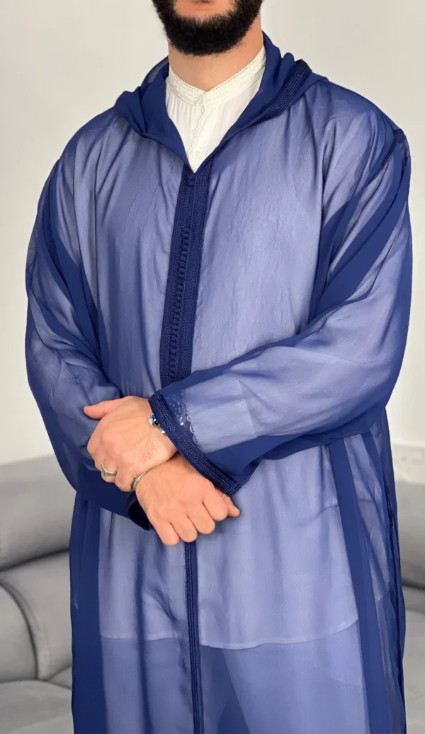 Hooded Premium Nikkah Djellaba see through