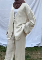 Linen Bow Tie Co-Ord Set