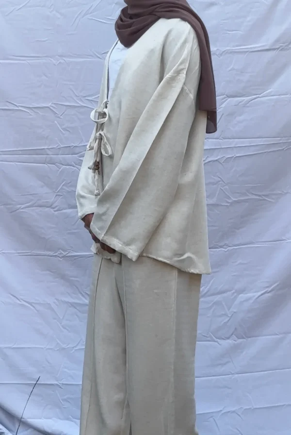 Linen Bow Tie Co-Ord Set