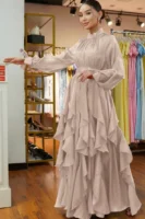 Elena Ruffles-Maxi Gown