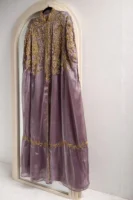 Haniya Embellished Organza Silk Cape Set