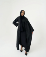 Abaya Winter Coat – Thick Button‑Front Modest Outerwear