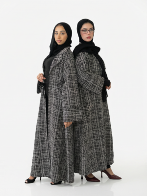 Abaya Winter Coat – Thick Button‑Front Modest Outerwear