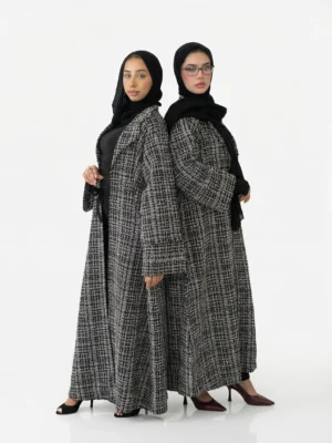 Abaya Winter Coat – Thick Button‑Front Modest Outerwear