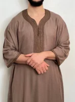 Moroccan Thobe Premium Linen blend