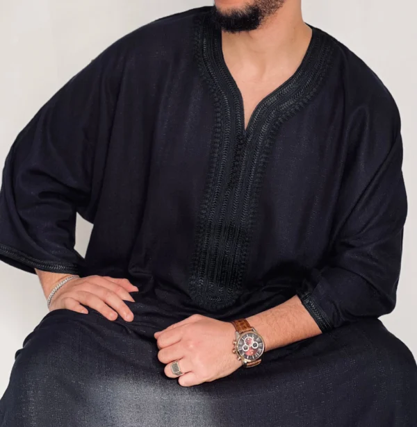 Moroccan Thobe Premium Linen blend