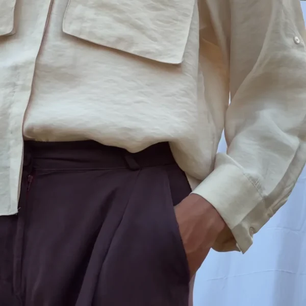 Cargo Cropped Blouse