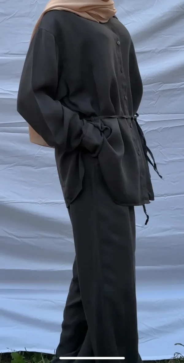 Cotton Co-ord Set with Belt