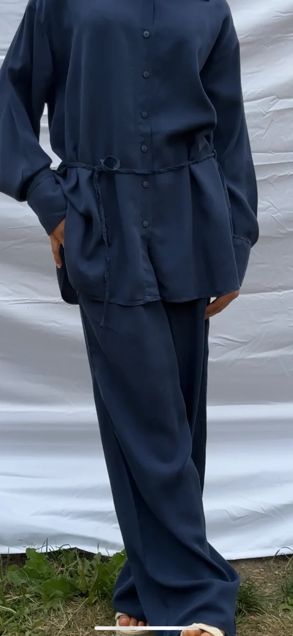 Cotton Co-ord Set with Belt