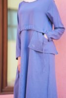 A- Lenin Dress - Blue