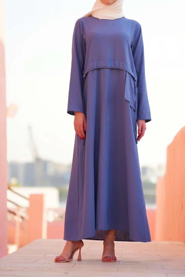 D- Lenin Dress - Blue