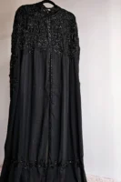 Aurora Embellished Chiffon Cape Set