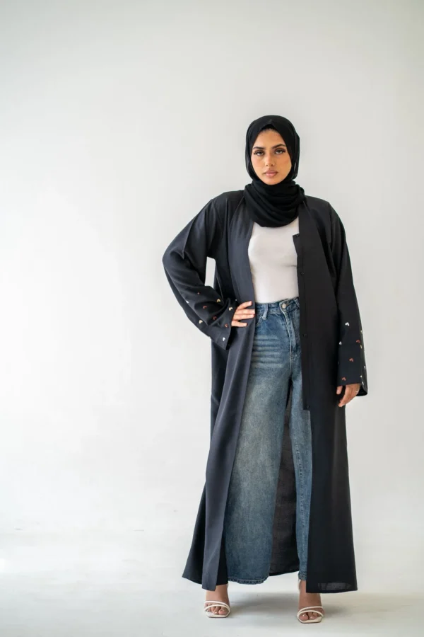 Heart Sleeve Abaya – Elegant Modest Wear