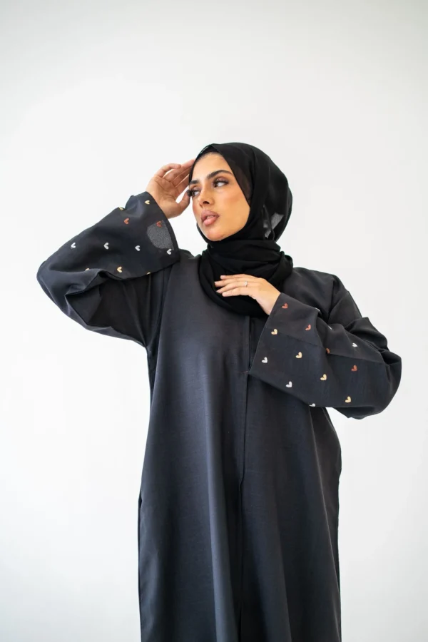 Heart Sleeve Abaya – Elegant Modest Wear