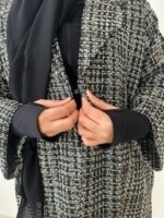 Abaya Winter Coat – Thick Button‑Front Modest Outerwear