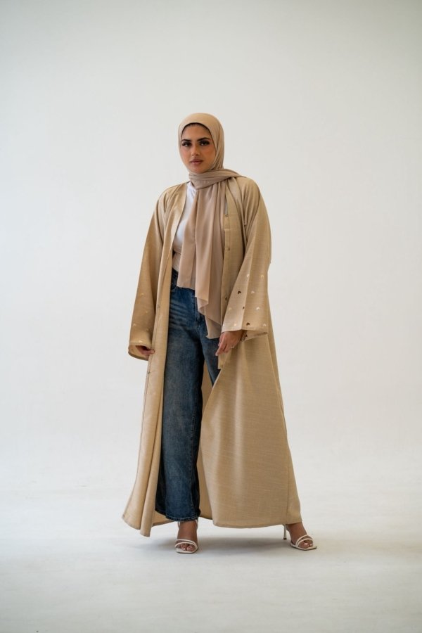 Heart Sleeve Abaya – Elegant Modest Wear