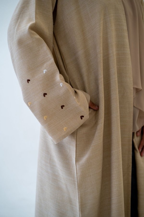 Heart Sleeve Abaya – Elegant Modest Wear