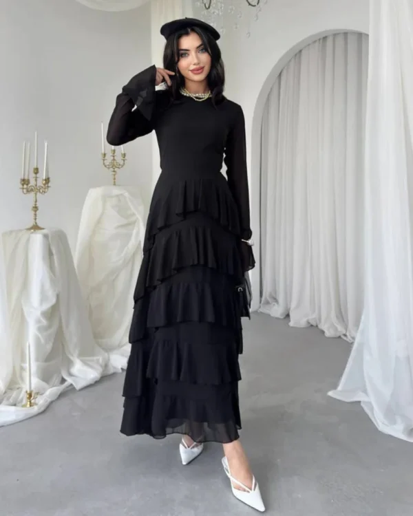 Elara Cascading Ruffle Gown