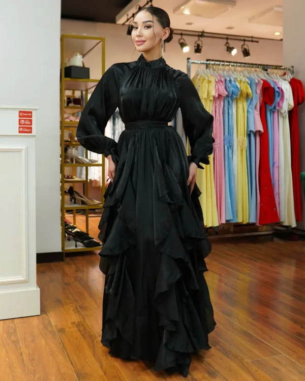 Elena Ruffles-Maxi Gown