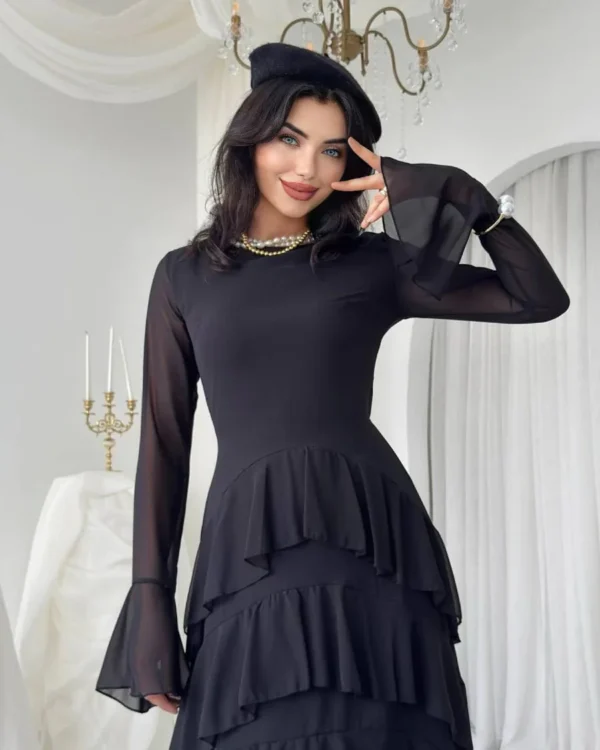 Elara Cascading Ruffle Gown