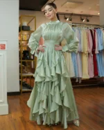 Elena Ruffles-Maxi Gown