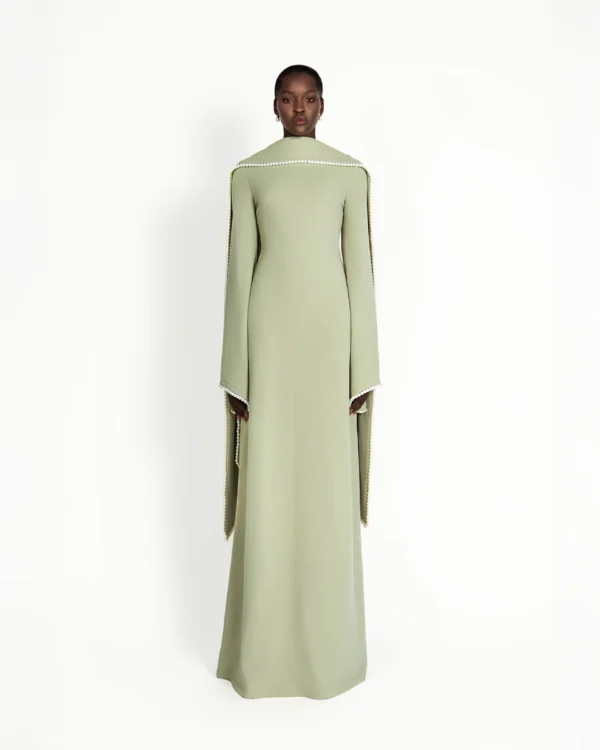 Pearly petal- maxi dress