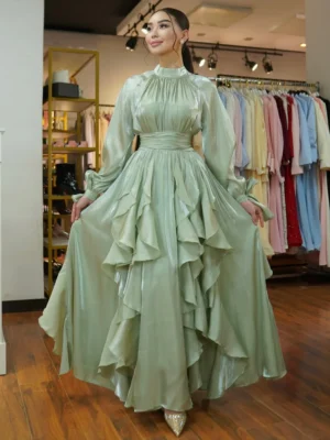 Elena Ruffles-Maxi Gown