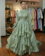 Elena Ruffles-Maxi Gown