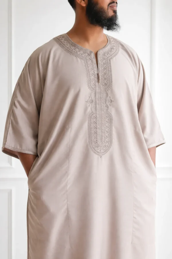 Classic Moroccan Thobe Gandoura - Monochrome Collection