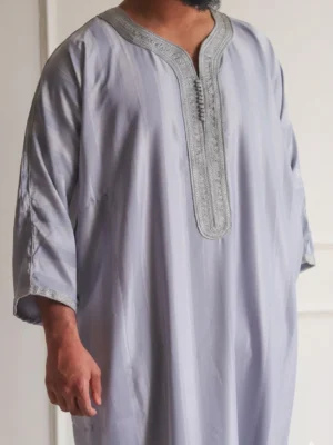 Shiny Striped Jawhara Moroccan Gandoura