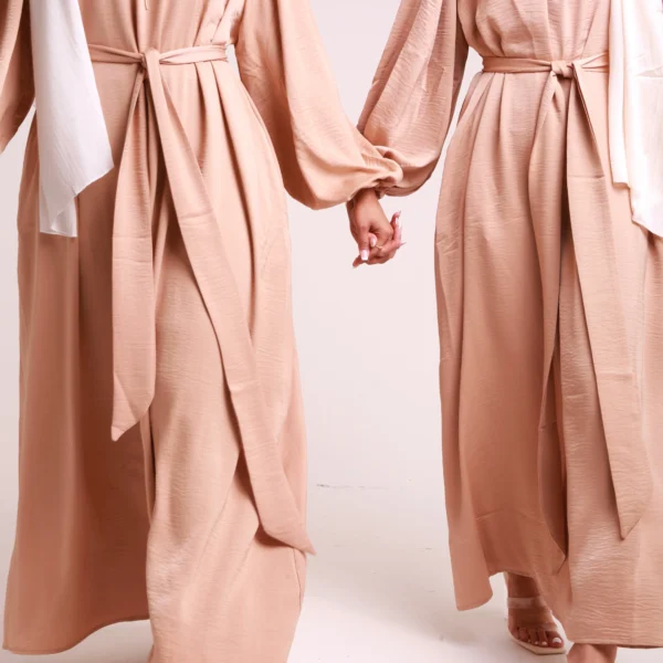 Gold Sienna Satin Abaya