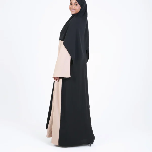 Two Tone Open Abaya