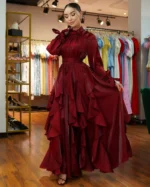 Elena Ruffles-Maxi Gown